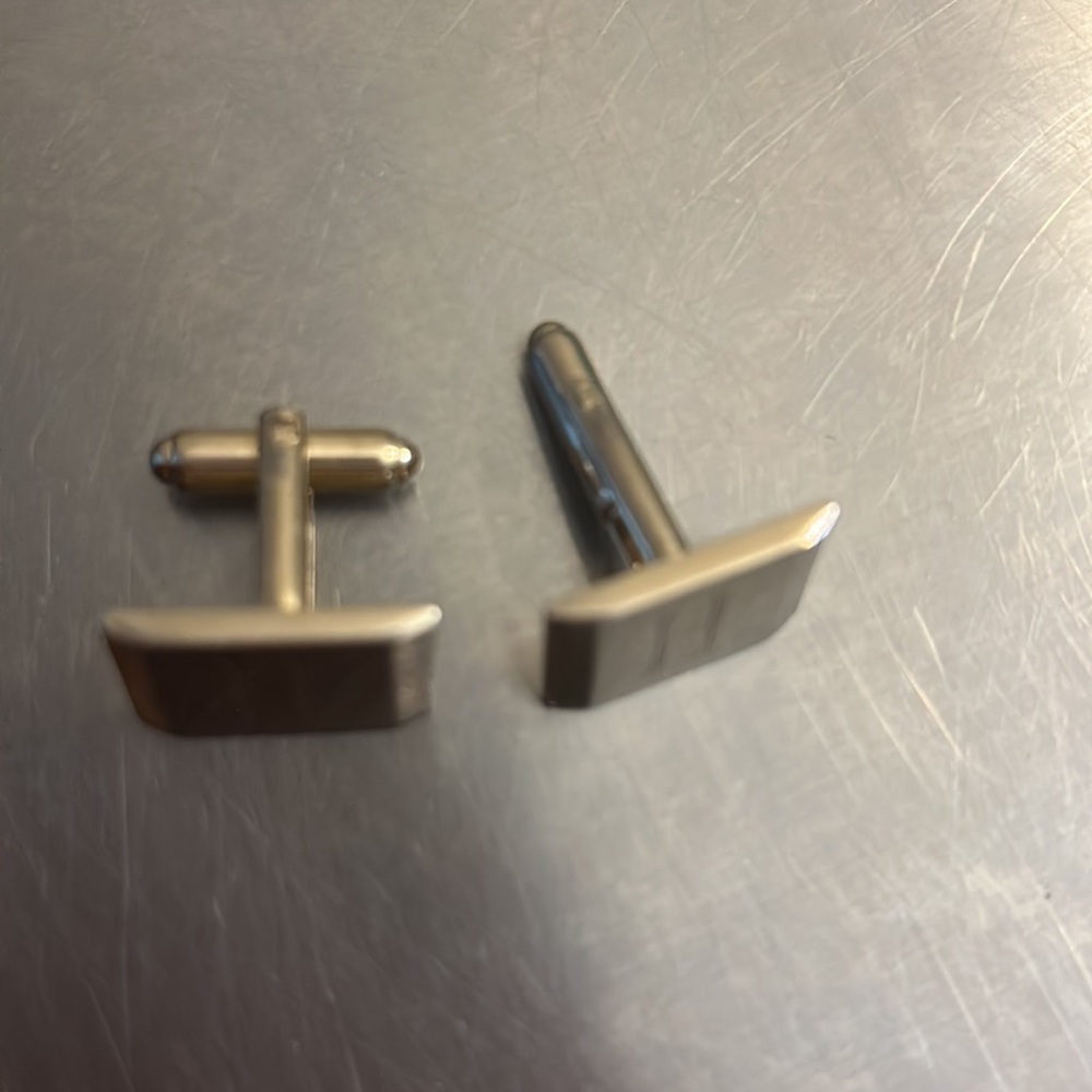 Tie Clip And Cuff Links Matching With Letter H Si… - image 5